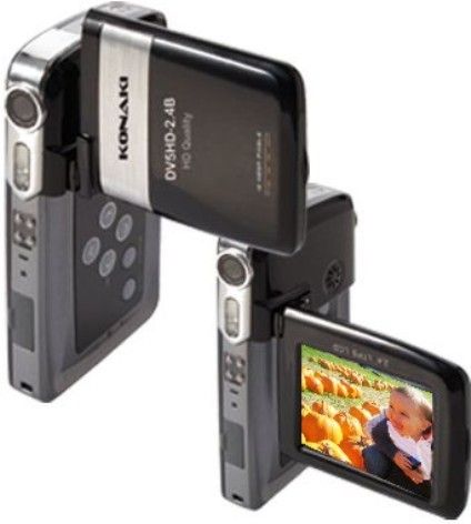 Konaki DV5HD Digital Camera, 12 Megapixel In Black, 9-in-1 Multi Function Camcorder, 2.4