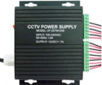 LTS DV-AT1207M-D09 Power Distribution Box with 9 Channel, 12V DC Output, 7 amp @ 12V DC supply current, 9 Positive Temperature Coefficient (PTC) protected outputs, Output PTCs are rated @ 3.15 amp, 110VAC/115VAC 2.5 amp input, AC Power Switch, Power LED indicator, Power cord Included, Aluminum Enclosure (DVAT1207MD09 DVAT1207M-D09 DV-AT1207MD09 AT1207M-D09) 