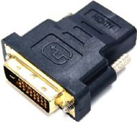 Bytecc DVI-HM DVI (Dual-link) Male to HDMI Female Cable Adapter, Solution for an High-definition Display to use with DVI video card, UPC 837281104710 (DVIHM DVI HM) 