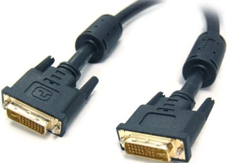Bytecc DVIIF-3 DVI-I Dual-Link Digital 3 feet Cable with Ferrites M/M, Designed for use on Digital Flat Panel & Digital Displays, Dual Link for all Resolution Displays provides the highest quality digital signal, Male DVI-I connectors x 2, 28 Awg M/M cable (DVIIF3 DVIIF 3)