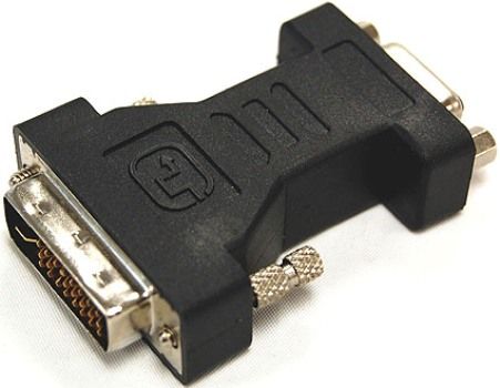 Bytecc DVI-SVGA DVI Male to VGA Female Adapter, Solution for an analog monitor to use with an analog-compatible DVI video card, UPC 837281104628 (DVISVGA DVI SVGA)