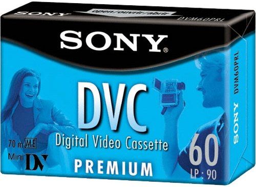 Sony DVM60PRR Premium MiniDV 60-min Digital Video Cassette, 60 minutes recording time, Quality at an exceptional value, Advanced metal evaporated tape technology, Diamond-like carbon protective layer improves durability (DVM-60PRR DVM 60PRR)