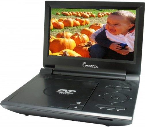 Impecca Dvp915k Model Dvp915 Black Portable Dvd Player With 9 Inch