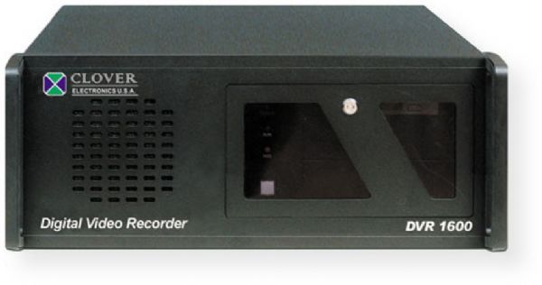Clover Electronics DVR1600 DVR - 16-Channel, 480 fps Recording Rate, NTSC/PAL Signal System, 16 Number of Cameras, MPEG-4 Video Compression, 320GB Storage, 2 Bays, Real Time Display, MPEG-4 Compression, TCP/IP Remote Access, Simultaneous Record/Live View, PTZ Control, Built-In CD-R/W Drive, NTSC/PAL Compatible, UPC 617517816002 (DVR1600 DVR-1600 DVR 1600)
