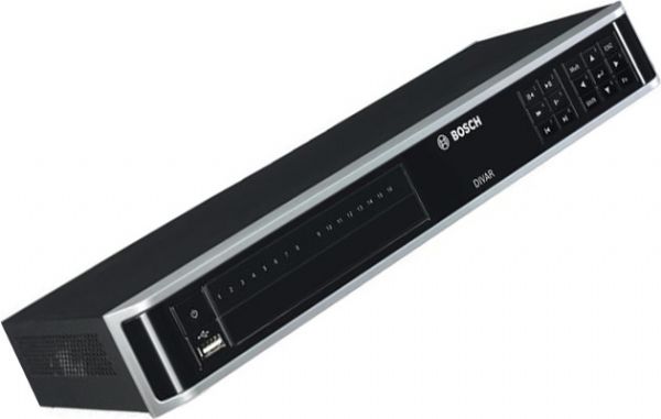 Bosch DVR-3000-16A201 Model DIVAR AN 3000 Series 4-Channel with 2TB HDD and DVD Writer; 16 auto-terminating camera inputs with 960H resolution; 4 audio inputs and 1 audio output; 1 MIC input for talk input/output; Simultaneous live viewing, recording, playback, archiving, and remote streaming; Choice of CVBS/VGA/HDMI monitor A outputs; UPC 800549737920 (DVR300016A201 DVR3000-16A201 DVR-300016A201 DVR-3000 16A201)