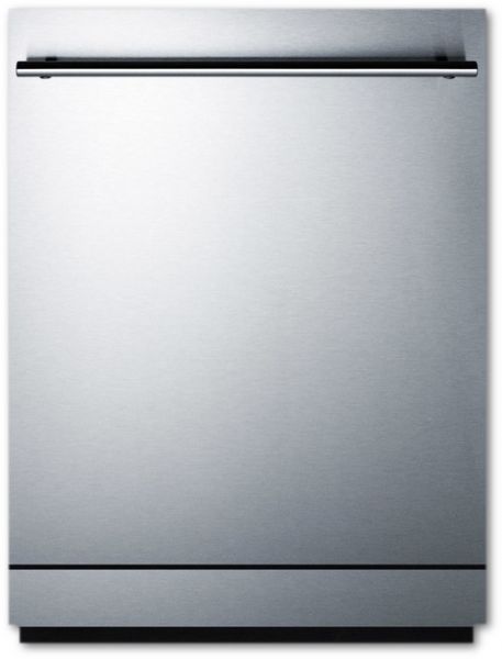 Summit DW2433SS2 Energy Star Certified Dishwasher, Made In Europe With Stainless Steel Door and Top Controls, 24