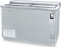 Beverage Air DW49-S-29 Deep Well Frosty Brew Horizontal Bottle Cooler, Stainless Steel; 13.35 cu.ft. capacity; 1/4 Horsepower; Two of lids; Three dividers; 17 1/2 cases 12 oz. bottle capacity; 23 3/4 cases 12 oz. can capacity; Tops include easy glide, stainless steel lids and stainless steel counter top with integral drinking glass stops (DW49S29 DW49S-29 DW49-S29 DW49 S-29) 