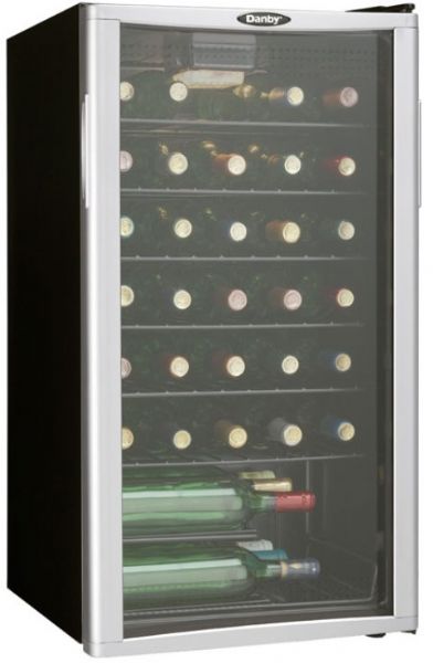 Danby DWC350BLP Wine Cooler with 35-Bottle Capacity, 18