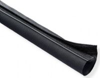TechFlex DWN1.00BK Dura Wrap Sleeving, 1" 150 Feet; Black color; Polyamide 6 material; Harsh environment protection with easy on, easy off hook and loop closure; Tightly woven ballistic nylon construction; Heavy duty, oversize hook, and loop closure; Repels liquids;Resists and prevents damage from UV, abrasion, gasoline, engine chemicals and salt water; UPC N/A (IN-XSHDHL1BK150 INXSHDHL1BK150 DWN1.00BK DWN100BK) 