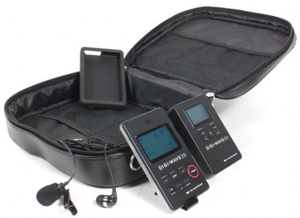 Williams DWS PCS 1 2.0 Digi-Wave Personal Communication; System includes: 1 DLT 100 2.0 transceiver, 1 DLR 60 2.0 receiver, 1 MIC 090 lapel mic, 1 CCS 043 system carry case, 1 EAR 041 earphone, 1 CCS 044 GR silicone skin; Crystal-clear audio; Multiple channels available; Patented, interference-reduction technology provides seamless, secure operation; 2.4 GHz operation works well in RF-saturated environments; Range of up to 100 feet outdoors/200 feet indoors, Weight 1.7 oz (DWSPCS12.0 DWS PCS1 2.