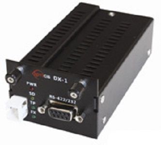 Opticis DX-1 RS-422/RS-232 Extender; 1310nm Transmitter, 1550nm Receiver; Can be used into the BR-100 Frame or as a stand-alone type with additional +5V power adapter; Can be fitted into BR-100 up to 5 units; Supports TIA-422; Extends up to 12.4 Miles over one SC single-mode fiber (DX1 DX 1)