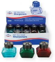 Alvin DX2580D DUX Glass Inkwell Sharpener Display Assortment; Contents 10 pieces of DX2580N; Shipping Dimensions 7.63" x 4.63" x 2.25"; Shipping Weight 2 lbs; UPC 402663602582 (DX2580D DX-2580D DX2580-D ALVINDX2580D ALVIN-DX-2580D ALVIN-DX2580-D) 