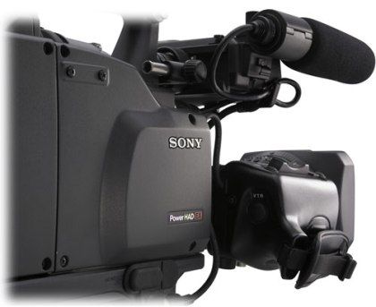 Sony DXC-D55L Camera Head With Viewfinder + Mic, NTSC Signal System, 2/3