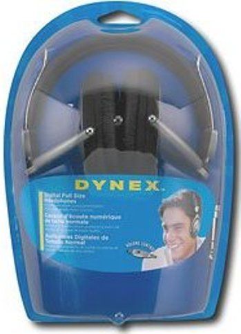 Dynex DXHP550 Digital Full Size Headphones, Full-size design delivers crystal-clear audio, Neoydymium magnet, 10Hz - 28kHz frequency response, 120db +_ 3db at 1 khz Sensitivity, 3.5mm Nickel- Plated, Neoydymium Magnet, Soft rubber touch cord, Nickel-plated L-plug, Adjustable locking headband for a secure fit (DX-HP550 DX HP550 DXH-P550 DXH P550 DXHP-550 DXHP 550)