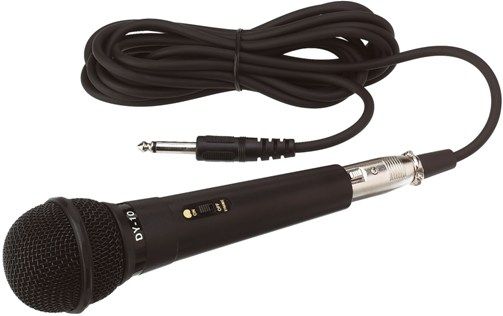 HamiltonBuhl DY-10 Cardiod Dynamic Microphone, Unidirectional microphone provides excellent sound pick-up and clarity for any event, Includes 10 foot XLR to 1/4 inch cable, Rated at 600 ohms with a frequency response of 100-12000 Hz (HAMILTONBUHLDY10 DY10 DY 10)