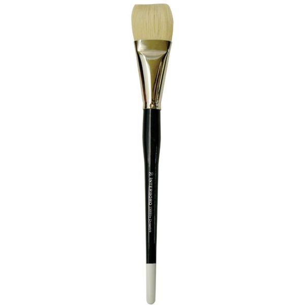 Dynasty 10601 Interboro Bristle Oil & Acrylic Brush Bright 20; Excellent for heavy bodied oils and acrylics; Made with the finest pure white Chungking bristles, interlocking construction and long natural flag to move heavy bodied products flawlessly; Long nickel-plated seamless ferrules are double crimped to ensure adhesion; UPC 018376062607 (DYNASTY10601 DYNASTY-10601 INTERBORO-10601 PAINTING)