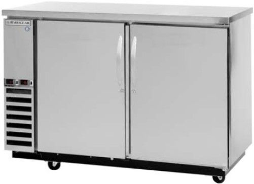 Beverage Air DZ58-1-S Dual Zone Bar Mobile, Stainless Steel, 23.8 cu.ft. capacity, 3/4 Horsepower, Four 1/6 of Kegs, 50 7/8