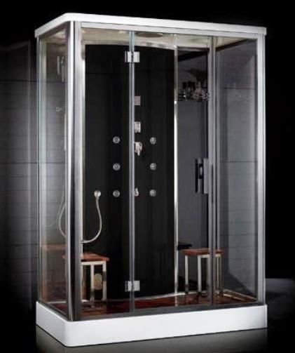 Ariel Platinum DZ956F8 Steam Shower, Computer control panel with timer, Steam sauna (6KW generator) with cleaning function, Acupuncture body massage jets, Handheld showerhead, Overhead rainfall showerhead, Chromatherapy (colored mood lights), Aromatherapy (scented oils), Ventilation fan, Overheat protection, FM radio (DZ-956F8 DZ 956F8 DZ956-F8 DZ956 F8)