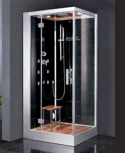 Ariel Platinum DZ960F8B-L Left Steam Shower, Black, ETL listed (US & Canada electrical safety) 220v, Computer control panel whit timer, Steam sauna (6KW generator) with cleaning function, Acupuncture body massage jets, Handheld showerhead, Overhead rainfall showerhead, Chromatherapy (colored mood lights), Aromatherapy (scented oils), Ventilation fan (DZ960F8BL DZ960F8B DZ960F8-B-L DZ960F8)