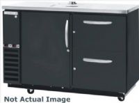 Beverage Air DZD58-1-B-3 Dual Zone Bar Mobile with One Solid Pull Out Keg Drawer On Left and Two Solid Wine Drawers On Right, Black, 23.8 cu.ft. capacity, 3/4 Horsepower, 50 7/8" Clear Door Opening, 50 1/2" Depth With Door Open 90°, 2 independent compartments that allow independent temperatures in each section (DZD581B3 DZD58-1B-3 DZD581-B3 DZD58-1-B DZD58-1 DZD58) 