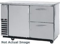 Beverage Air DZD58-1-S-3 Dual Zone Bar Mobile with One Solid Pull Out Keg Drawer On Left and Two Solid Wine Drawers On Right, Stainless Steel, 23.8 cu.ft. capacity, 3/4 Horsepower, 50 7/8" Clear Door Opening, 50 1/2" Depth With Door Open 90°, 2 independent compartments that allow independent temperatures in each section (DZD581S3 DZD58-1S-3 DZD581-S3 DZD58-1-S DZD58-1 DZD58) 
