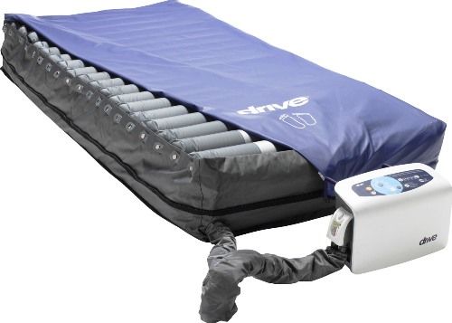 Drive Medical 14200 Harmony True Low Air Loss Tri-Therapy Mattress Replacement System, 1300 LPM Pump Airflow, Blower Pump, Silver Ion Antimicrobial 2 Way Stretch Primary Product Material, CPR valve provides rapid deflation, Adjustable alternating cycle times available in 5, 10, 15, and 20 min, 20 inflatable 8