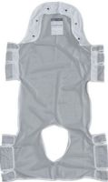 Drive Medical 13233D Patient Lift Sling with Head Support and Commode Opening, Dacron Primary Product Material, Mesh Design, Standard Product Size, 2 or 6 Cradle Points, 2 Sling Points, 400 lbs Product Weight Capacity, UPC 822383138589, Gray Color (13233D 13233-D 13233 D DRIVEMEDICAL13233D DRIVEMEDICAL-13233-D DRIVEMEDICAL 13233 D) 