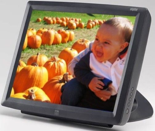 Elo Touchsystems E016941 Model 1529L Multifunction 15-Inch LCD Desktop Touchmonitor, Dark Gray, USB interface, Short Stand, Customer Display, MSR, Native (optimal) resolution 1024 x 768 at 60 Hz, Response time 12 msec, Aspect ratio 4 x 3, Contrast ratio 400:1, Brightness IntelliTouch: 322 nits, Built-in speakers located in display head (E01-6941 E01 6941 1529-L 1529)
