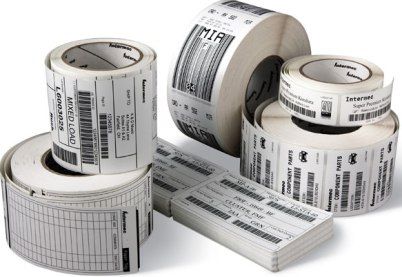 Intermec E15539 Duratherm III Label Top-coated Direct Thermal Label for used with PF8d PF8t C4 PC4 PC41 and PC42 Bar Code Label Printers, 4.00 Height Width, 6.00 Feed Length, 439 Labels/Tags per Roll, Perforated, Permanent Adhesive (E15-539 E15 539 E-15539)