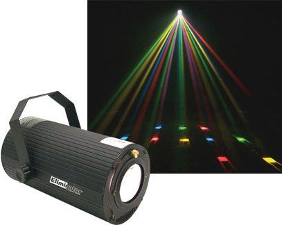 Eliminator Lighting E-103 Moon Beam, Rotating Multi-Color Moonflower Effect with 3 Built in Modes, Sound Activated (E103 E 103 MOONBEAM MOON-BEAM)
