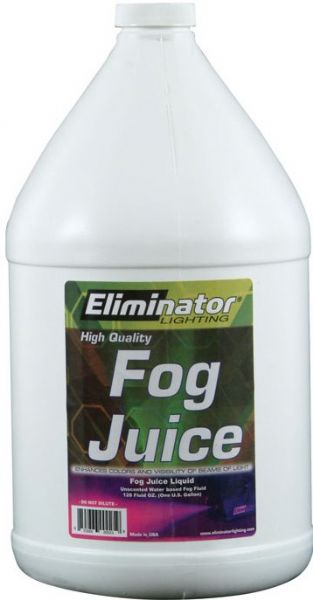 Eliminator Lighting E-125 Fog Juice Gallon, Water Based, White Plastic Bottle, Unscented Fog Juice (E 125 E125)