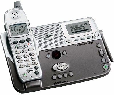 AT&T E2525 2.4GHz Expandable Cordless Phone with Digital Answering System, Speakerphone on both handset and base, Digital answering system (ATT-E2525 ATT E2525 E2525 ATTE2525) 