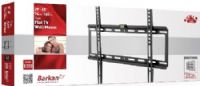 Barkan E302.B Fixed Flat TV Wall Mount, Metallic Black, Fits screen mounting holes up to 400X400mm (VESA & Non VESA), Compatible to Ultra Slim screens up to 29" - 65" (74cm - 165cm) and to standard screens according to their weight, Distance from wall 0.8"/2 cm, Max. TV Weight 88 lbs/40 kg, Snap-on/ snap-off device mounting (E302B E302-B E302) 