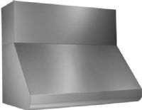 Broan E60E42SS Elite Series Wall-Mount Canopy Range Hood with External Blower Options, 18" Wall-Mount Design, Brushed Stainless Steel, 22 Gauge, Type 430 Finish, External Blower, Variable Speed Control, 2 Lighting Levels, 10" Round Horizontal or Vertical Duct, 20 VAC, 60 Hz Electrical Requirements, HVI-Certified, Speed Memory, Heat Sentry, Removable Grease Drip Rail (E60E-42SS E60E 42SS E60E42-SS E60E42 SS E60E42SS) 