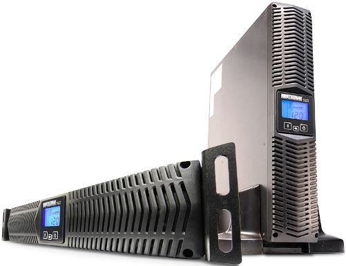 Minuteman E750RTXL2U EnterprisePlus 750VA/600W 120VAC Line Interactive Rack/Wall/Tower UPS with 8 Outlets, 0.8 power factor, Load shedding, Independent Battery Bypass, Virtually unlimited extended runtime for critical applications, Flexibility in installation, 3.5-inch (2U) rack/tower case style, Independent battery pack chargers, UPC 784755158314 (E750-RTXL2U E750R-TXL2U E750RTX-L2U)