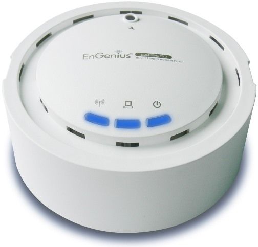 EnGenius EAP9550 Wireless N 300Mbps Access Point, Universal Repeater with Smoke Detector Design & 802.3af PoE, RT3052 MCU, 32MB SDRAM Memory, 4MB Flash, 11 Channels for North America, Frequency Band 2.400~2.484 GHz, Speed 6X faster than standard 802.11g, Two transmit and receive spatial streams delivers up to 300Mbps data rate (EAP-9550 EAP 9550 EA-P9550)