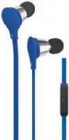 AT&T EBM01-BLU Jive Music + Calls Stereo Headphones, Blue; Rubberized design with tangle free flat cable; Comfortable secure fit; Noise isolating in-ear design; Mic with button for call + music control; Universally designed for smartphones, tablets and media players, UPC 817317010444 (EBM01BLU EBM01 BLU EBM-01-BLU EBM 01-BLU)  