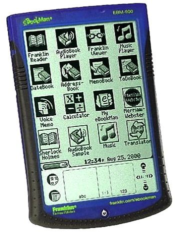 Franklin EBM-900 eBookman Translucent Blue, 7 Lauguage Electronic Dictionary, 8MB RAM, Resolution: 200 by 240 dpi (EBM900 EBM 900 EBM-90 EBM-9)
