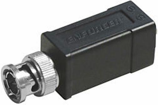 Seco-Larm EB-P101-01Q Basic Passive CCTV Video Balun; Transmits up to 1300ft (400m) color video or up to 1950ft (600m) B/W video; Silver-plated BNC connector; High immunity from interference; Screwless terminals for quick installation; Uses low-cost Cat5e/6 cable instead of costly coaxial cable; Maximum Input 1.0Vp-p (EBP10101Q EBP101-01Q EB-P10101Q) 
