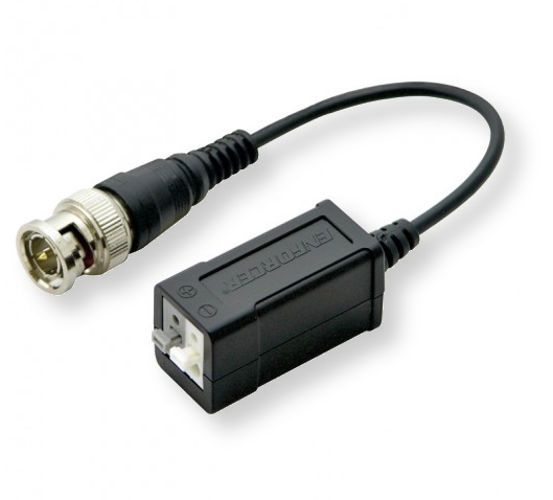 Seco-Larm EB-P101-20HQ Passive 4-in-1 HD Video Balun with 6-Inch Pigtail, Black; UPC 676544017288 (SECOLARMEBP10120HQ SECOLARM EB-P101-20HQ SECOLARM EBP101-20HQ SECOLARM EB P101 20HQ SECOLARM EBP10120HQ SECOLARM EB, P101, 20HQ)
