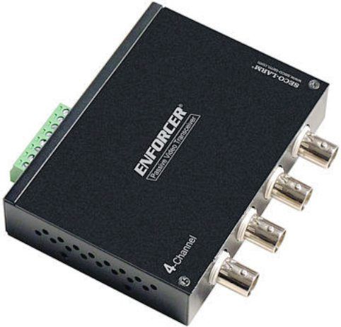 Seco-Larm EB-P104-01Q Passive Video Transceiver, 4 Number of channels, NTSC, PAL, SECAM Video Format, 1.0Vp-p Maximum Input, Less Than 2dB per pair from DC~6MHz Insertion Loss, More than 15dB from DC~6MHz Return Loss, More Than 40 dB, 15KHz~6MHz Common Mode Rejection, Cat2~Cat6 Wire Category, Terminal Blocks UTP Connection, DC~6MHz, 6.6 dB max Attenuation (EBP10401Q  EB-P104-01Q  EB P104 01Q)