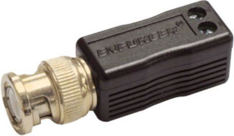 Seco-Larm EB-P501-01Q Enforcer Passive Video Balun, Transmits a monochrome video signal up to 1/950ft , 600m or color up to 1,300ft , 400m, Passive operation - No external power required, Uses low-cost Cat5e/6 cable instead of costly coaxial cables, High immunity from interference - Built-in impedance coupled device and noise filter, Quick-connect screwless terminal block for easy installation (EBP50101Q EB-P501-01Q EB P501 01Q)