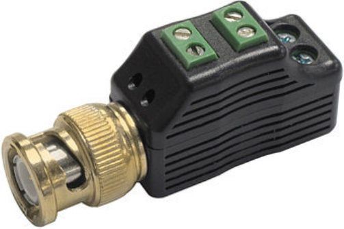 Seco-Larm EB-P501-02Q ELITE Passive Video Balun with Terminals for Power or Data Pass-Through, Gold-plated BNC for greater reliability and longer life, Transmits up to 1300ft (400m) color and 1950ft (600m) B&W video, Passive operation, Uses low-cost Cat5e/6 cable instead of costly coaxial cable, Terminal blocks, UPC 676544014584 (EBP50102Q EBP501-02Q EB-P50102Q) 