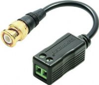 Seco-Larm EB-P501-20Q ENFORCER Passive Video Balun with Pigtail Connector, Gold-plated BNC for greater reliability and longer life, Transmits up to 1300ft (400m) color and 1950ft (600m) B&W video, Passive operation, Uses low-cost Cat5e/6 cable instead of costly coaxial cable, Terminal blocks, High immunity from interference, UPC 676544014577 (EBP50120Q EBP501-20Q EB-P50120Q)  