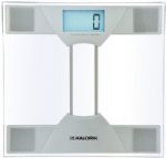 Kalorik EBS 33086 Digital Glass Bathroom Scale; 8mm safety glass; Maximum capacity: 180kg/395lb; Easy-to-read display with large digits; Blue backlight LCD display; Auto on and auto shut-off; Saves up to 80 measurements; Switch for kilogram, pound; Low battery indicator; Works on 2 x AAA 1.5V batteries (not included); Dimensions: 12.25 x 11.33 x 1.5; UPC 877340001857 (EBS33086 EBS 33086) 