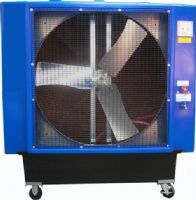 MaxxAir EC36D1 Direct Drive Evaporative Cooler, 9700 sq. ft. Cooling zone, 2600 CFM Air Volume, 13.9 Amperage, 0.16 hp Horsepower, 1 Number of Speed Settings, 120 volts, 9" Cord Length, Straight and swivel casters for easy portability, 1-speed, high efficiency totally enclosed fan motor, UPC 047242936001 (EC36D1 EC-36-D1 EC 36 D1) 