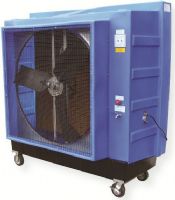 Ventamatic MaxxAir EC48B2 Evaporative Cooler with 2-Speed, 48" Blue Color; 2-speed belt drive; High efficiency, totally enclosed fan motors; Fully submersible, recirculating water pumps with float valves; Filter constructed of honeycombed specially formulated cellulose with thermosetting resin; UPC 047242948004 (EC48B2 EC-48B2 EC-48-B2 VENTAMATIC-EC48B2 VENTAMATIC-EC-48B2 MAXXAIR) 