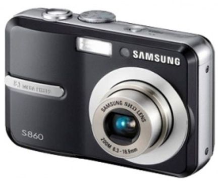 Samsung EC-S860ZBBA model S860 Digital Camera, CCD Optical Sensor Type, 1/2.5