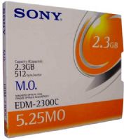 Sony EDM-2300C Magneto Optical Disk 5.25-Inch 2.3GB Storage Capacity, 512 byte/sector, Rewritable, Over 1,000,000 erase/write cycles, 100,000 load/unload cycles per side without quality loss and 50-year archival life (EDM2300C EDM 2300C EDM-2300 EDM2300) 