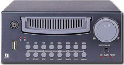 EverFocus EDR410H250D Four-Channel MPEG-4 Digital Video Recorder, NTSC Signal System, MPEG-4 Compression, 250GB, Hot Swappable Drives Storage, 720 x 480 Max Resolution, 720 x 480: 30 fps Max Recording Rate, 2 Mono Inputs, 2 Mono Audio Outputs, RJ-45 Ethernet, 2.0 USB Port (EDR 410H250D EDR-410H250D EDR410H250D)